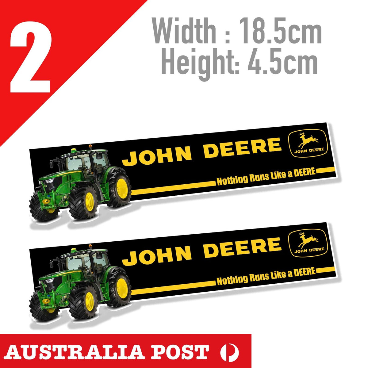 John Deere Tractor Banner Logo banner  Stickers