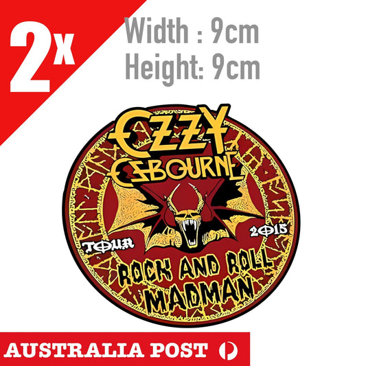 Ozzy Osbourne sticker heavy metal black Tour 2015 Logo Sticker