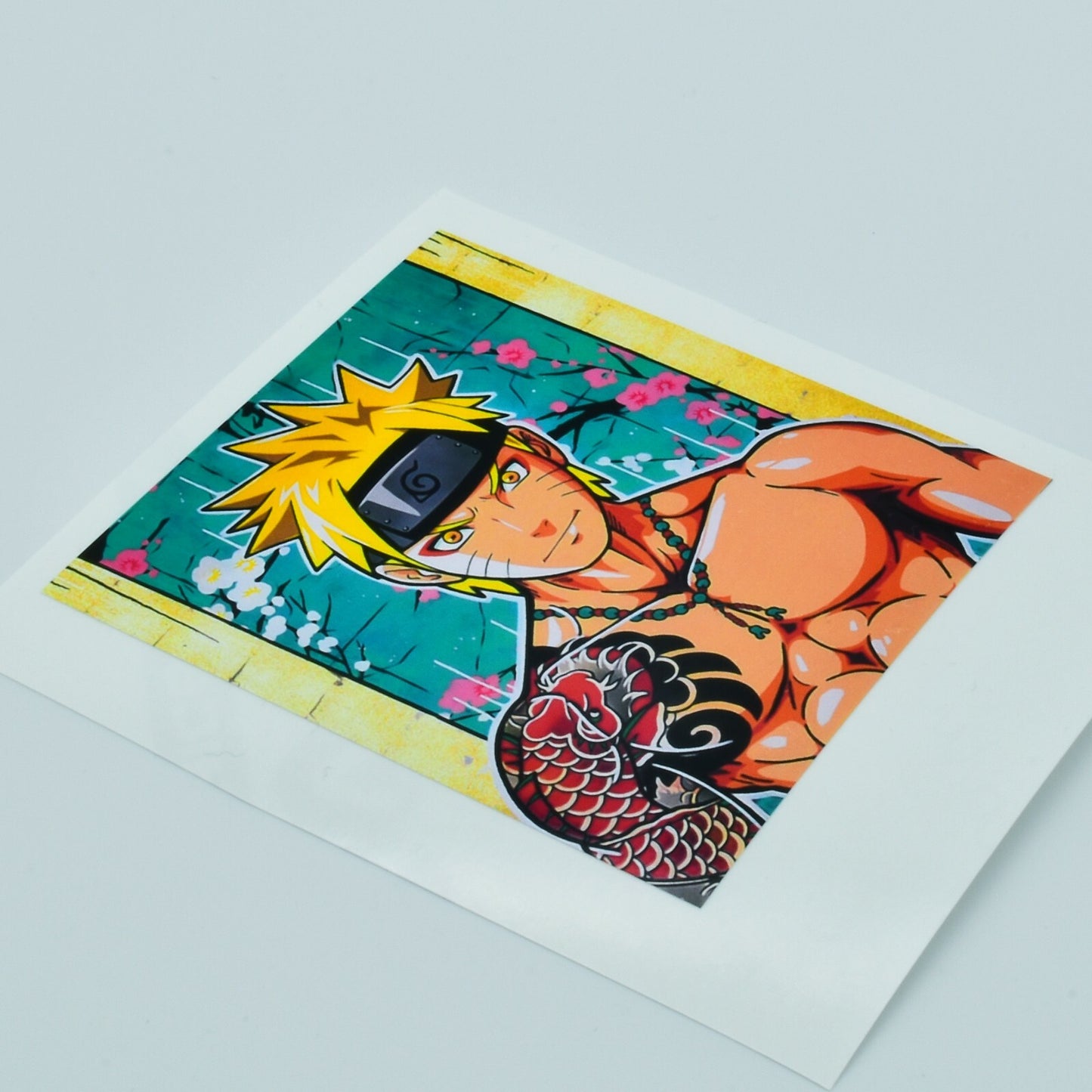 Naruto Uzumaki Tattooed Poster JDM Laptop , Car  Decal Sticker 