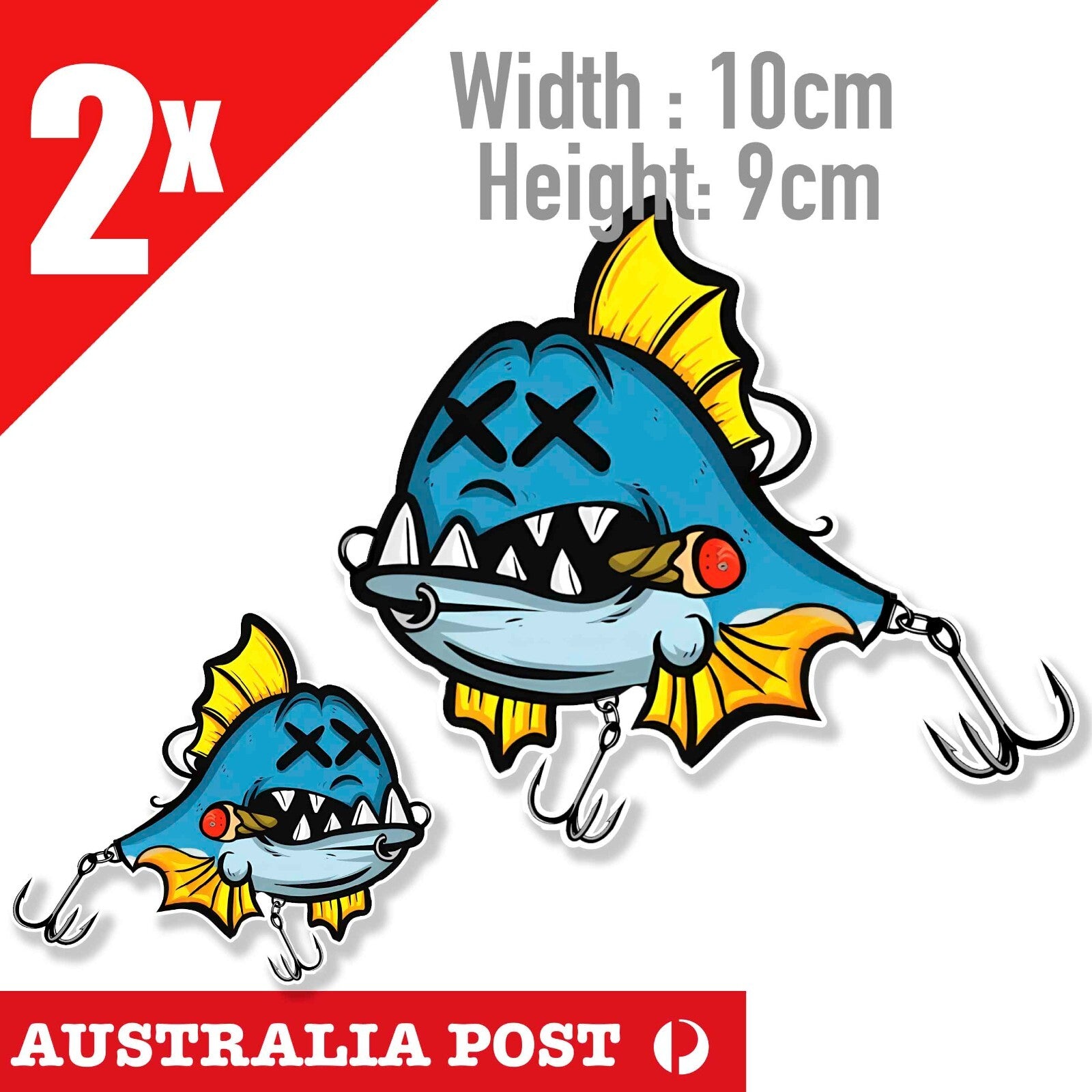 Angry Smoking Fishing Lure JDM, Fishing Gear and Out Door Vinyl  Sticker