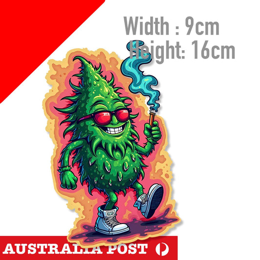 Weed Leaf Stickers P1 Funny Marijuana Cannabis Smoking Graffiti Laptop