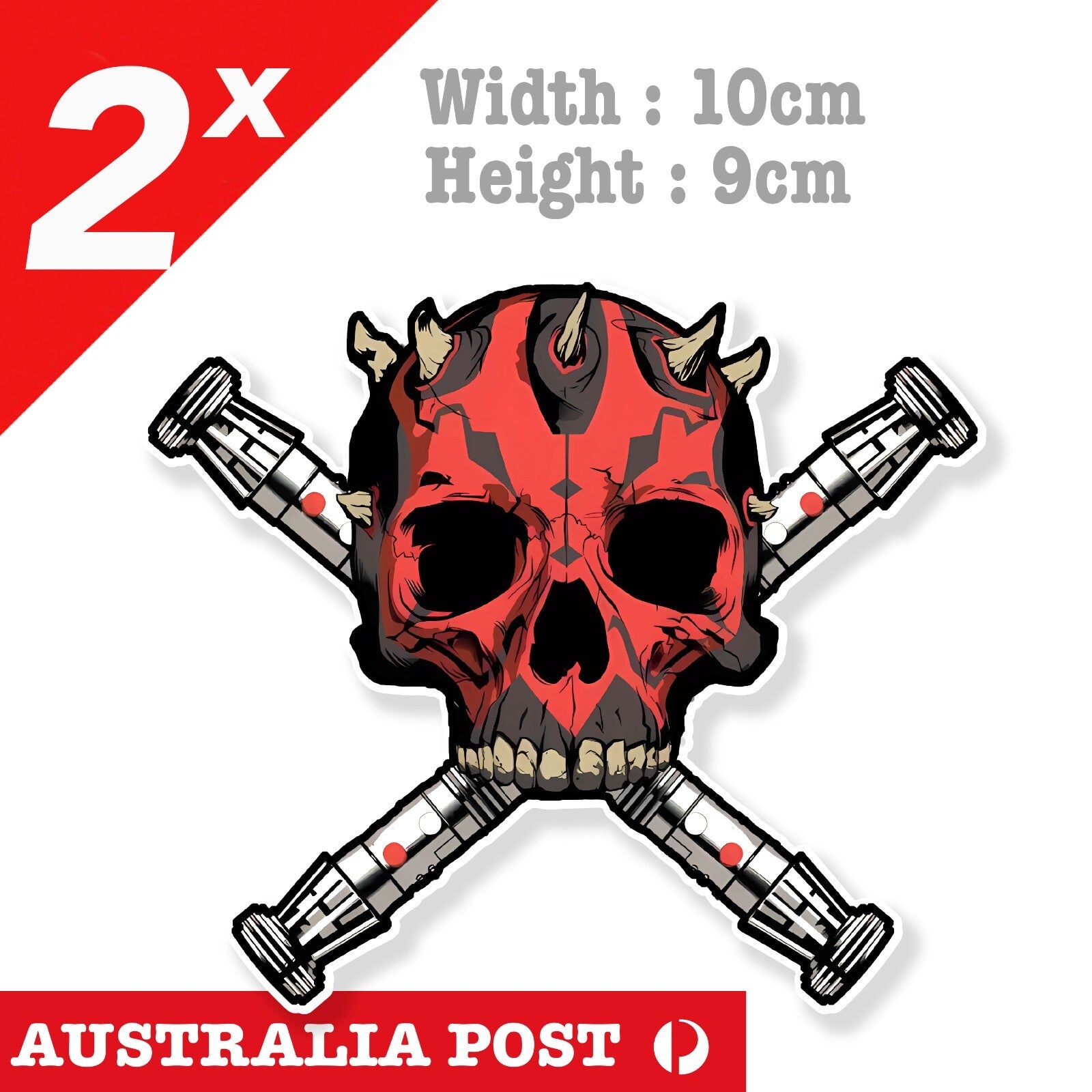 Star Wars LORD SITH Skull Lightsaber , Star Wars Troopers Sticker