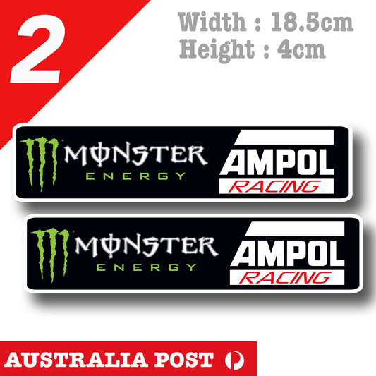 Monster Energy Drink AMPOL Racing  Car, Truck Fridge Bar Sticker 