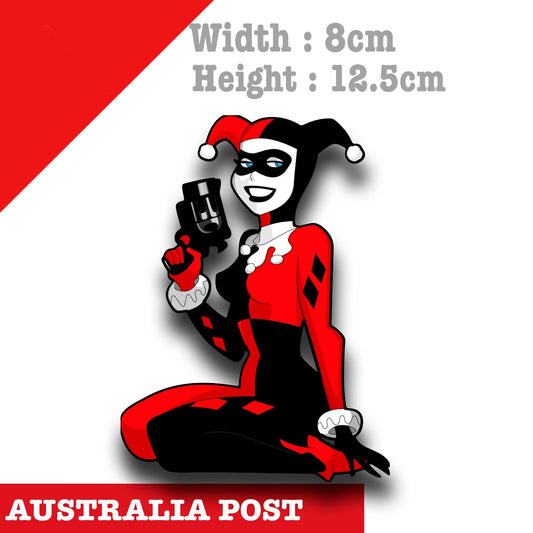 Harley Quinn - Suicide Squad with Gun  Laptop , Car  Decal Sticker