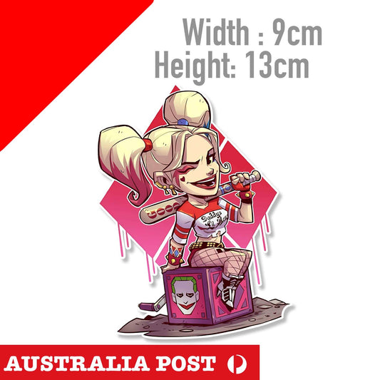 DC Harley Quinn SEXY Girl , Suicide Squad , Harley Quinn Joker Box Sticker