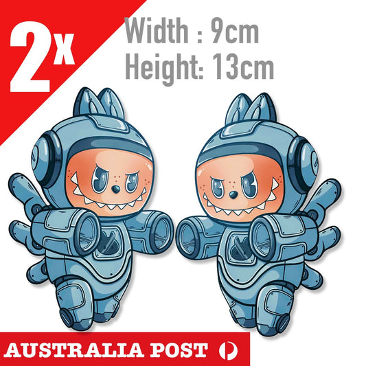 LaBUBU The Monster Astro Boy  , Labubu Baby Monster As Astro Boy Sticker