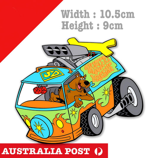 Scooby Doo - Mystery Machine  HOT Rod Muscle Car  - Mystery Machine Sticker