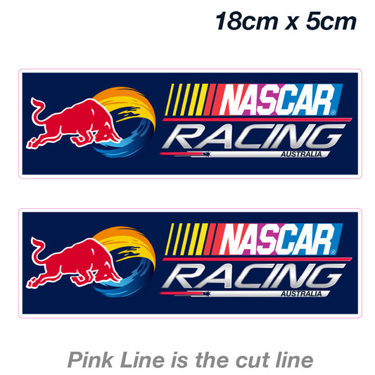 RED BULL Racing NASCAR Slap Laptop , Car  Vinyl  Sticker 