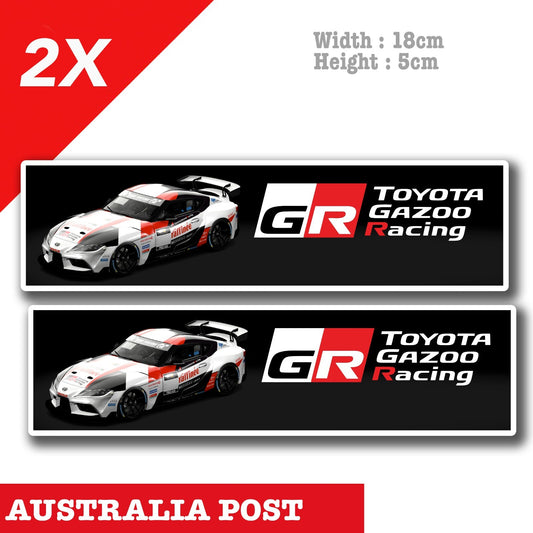 TOYOTA SUPRA GR , Toyota Gazoo Racing Car Banner Stickers