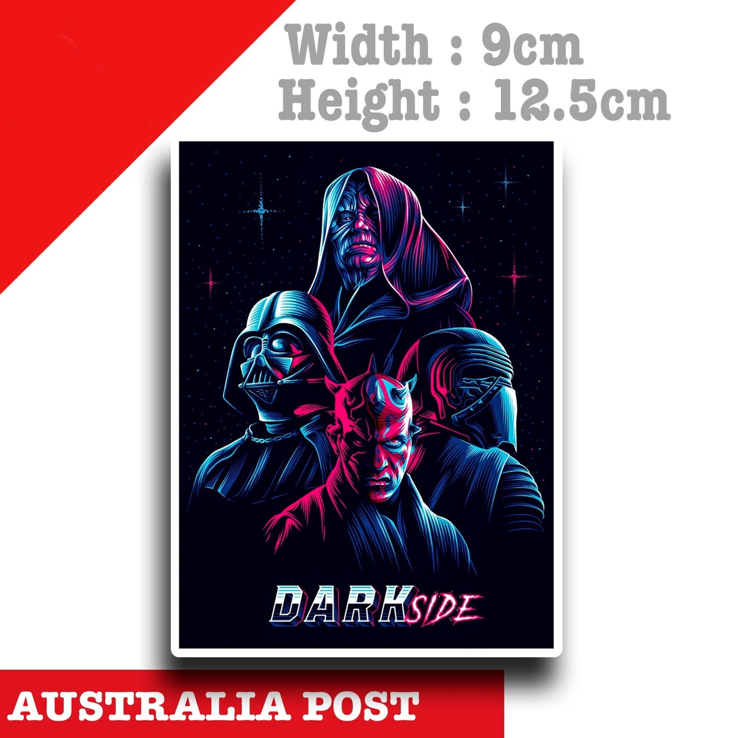 Star Wars, Darth Vader, Kylo Ren, Darth Maul,Darth Sidious Decal Sticker