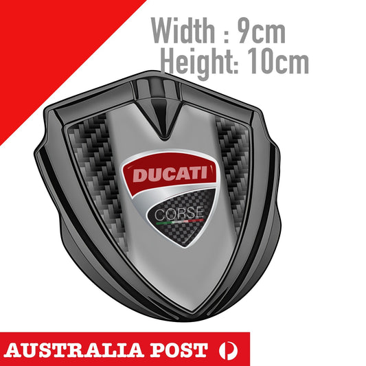 DUCATI CORSE Logo Badge , DUCATI RACING  Motorcycle badge Sticker