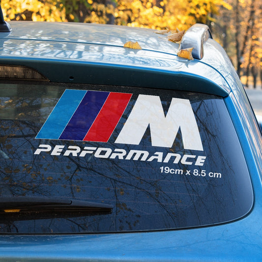 BMW Performance Logo Slap Laptop , Car  Vinyl  Sticker 