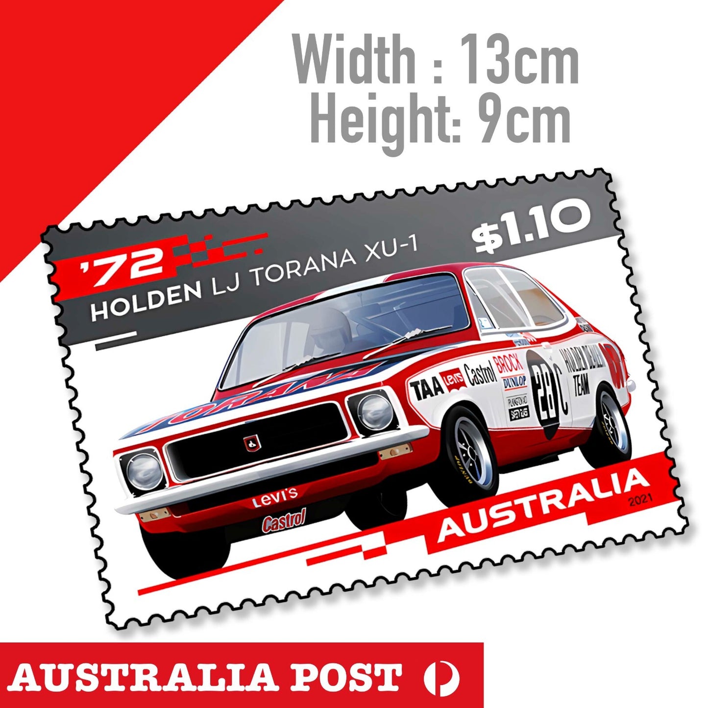 1978 HDT Torana XU-1 - Holden Racing Team  Decal Sticker
