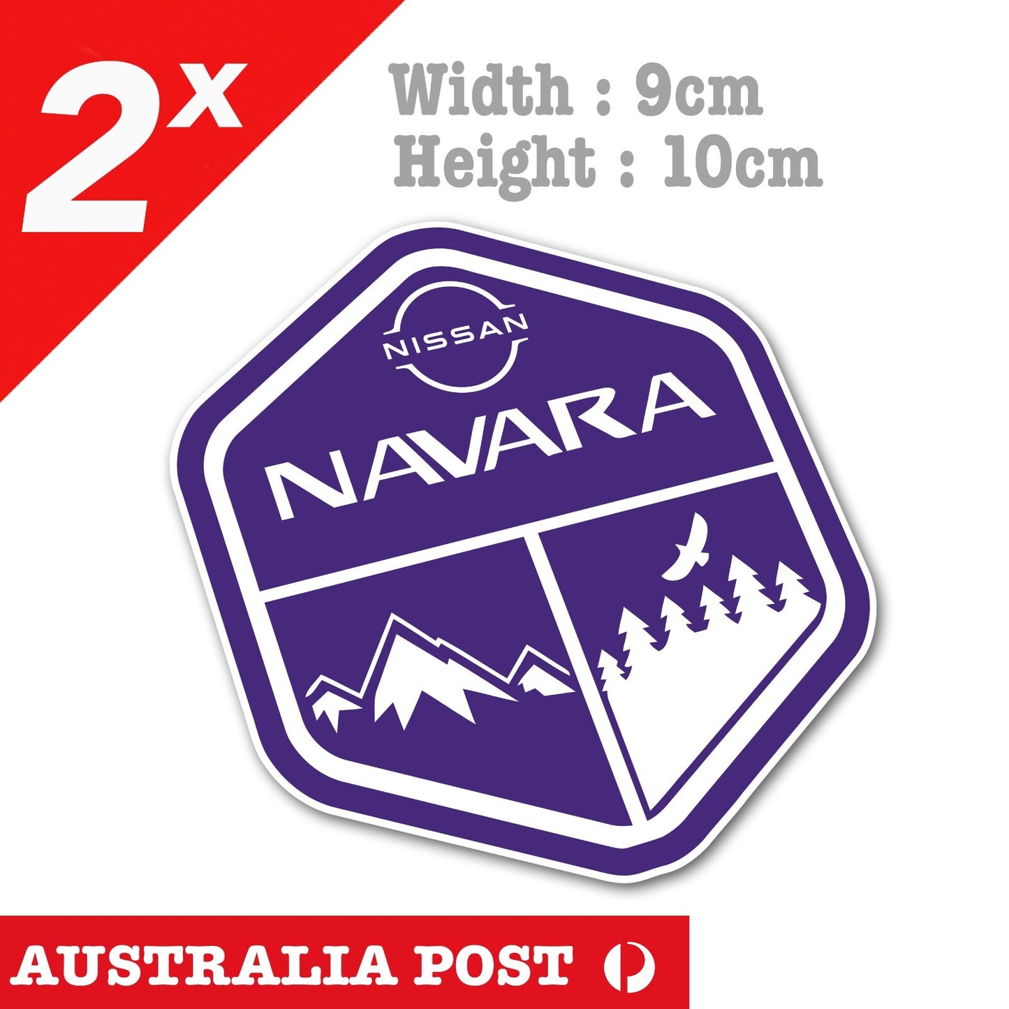 NISSAN Navara Adventure Car Mountain Forest Sea 4WD, 4X4,Off Road Sticker