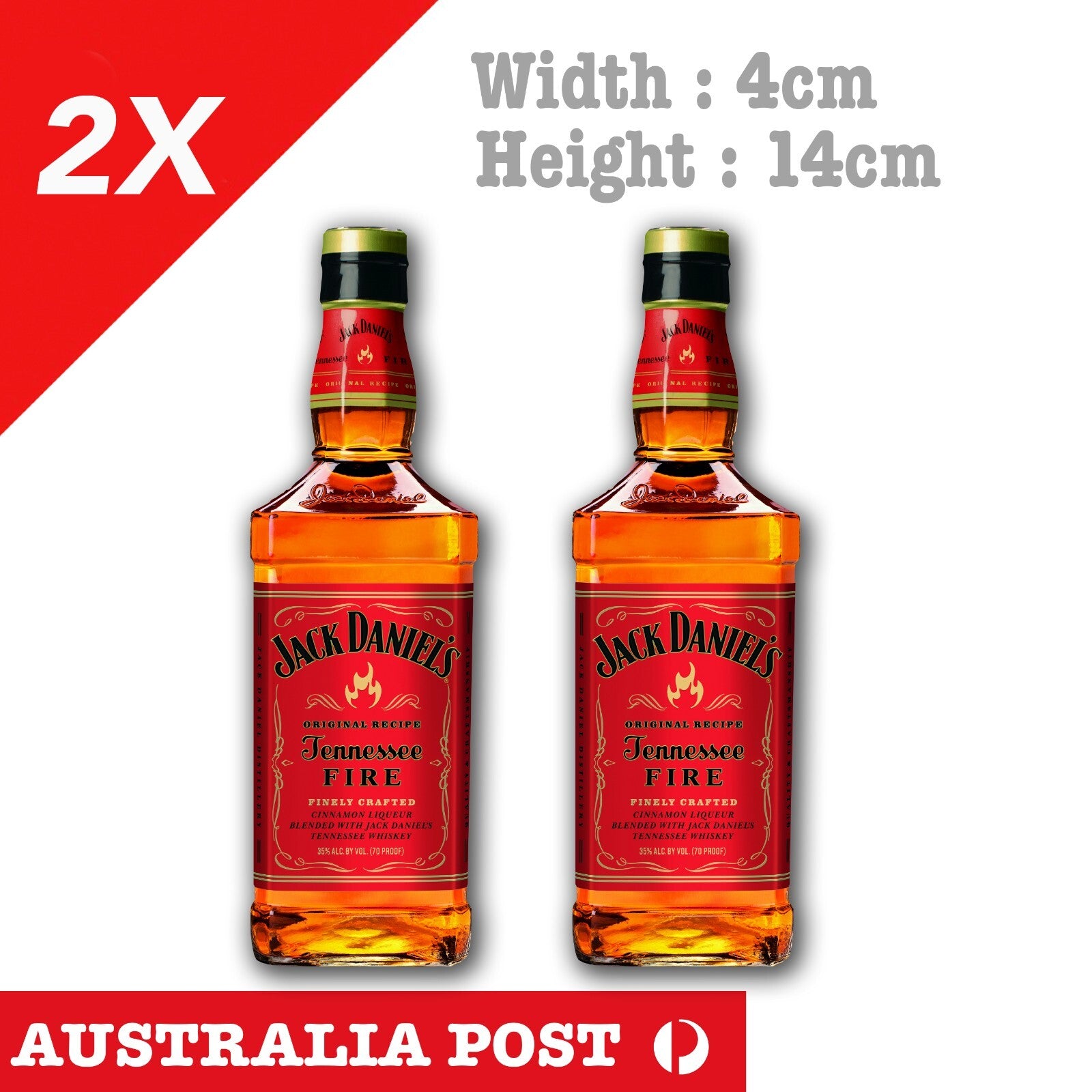 Jack Daniel Whiskey Fire Bottle Sticker