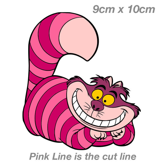 Cheshire Cat  - Alice in Wonderland Vinyl  Sticker 