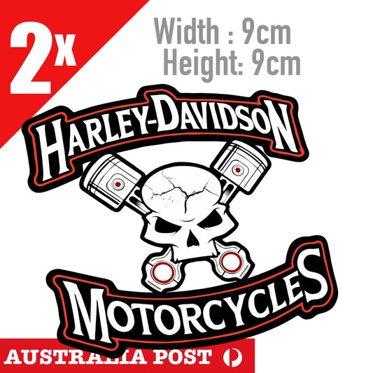 HARLEY Davidson Sticker For Laptop Motorcycle Car Ute Glass Mancave Garage Skull