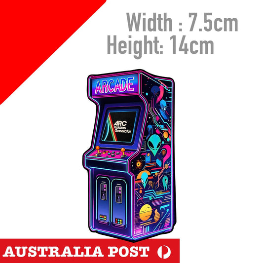 Arcade RADERS Arcade Game Cabinet,Game Logo Sticker