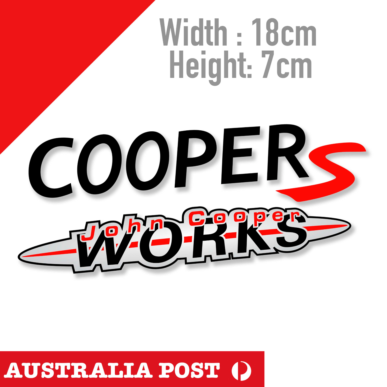 MINI Cooper JOHN COOPERS WORKS JDM logo  Laptop , Car  Decal Sticker 