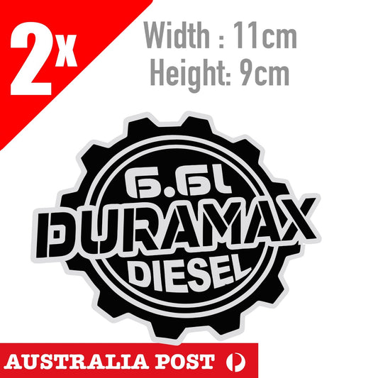 FORD Duramax 6.6 Liter Diesel Logo , Silverado, Chevy Window Sticker