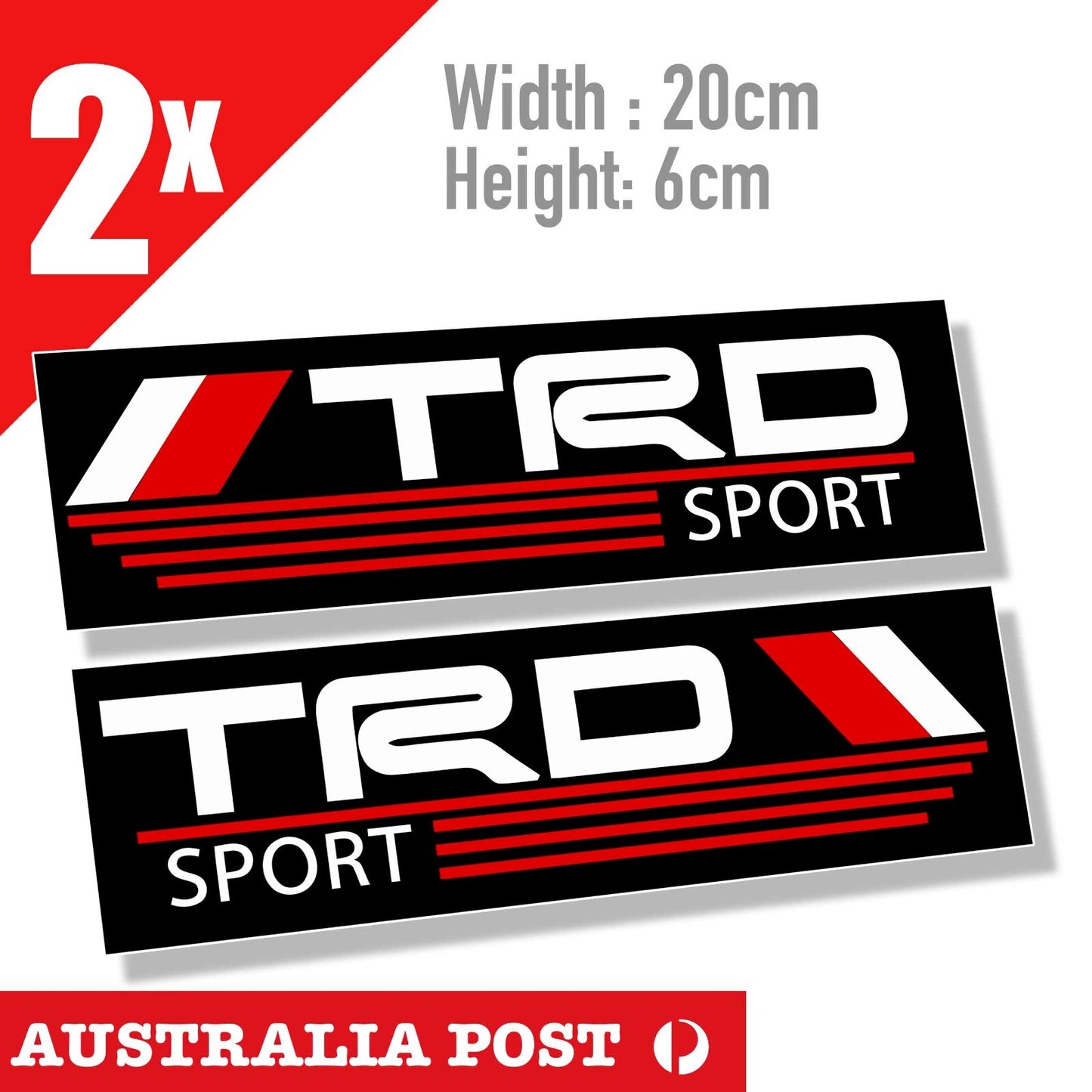 Toyota TRD Sport  4WD Logo, 4x4 Off Road, Hilux Toyota Sport Banner Stickers