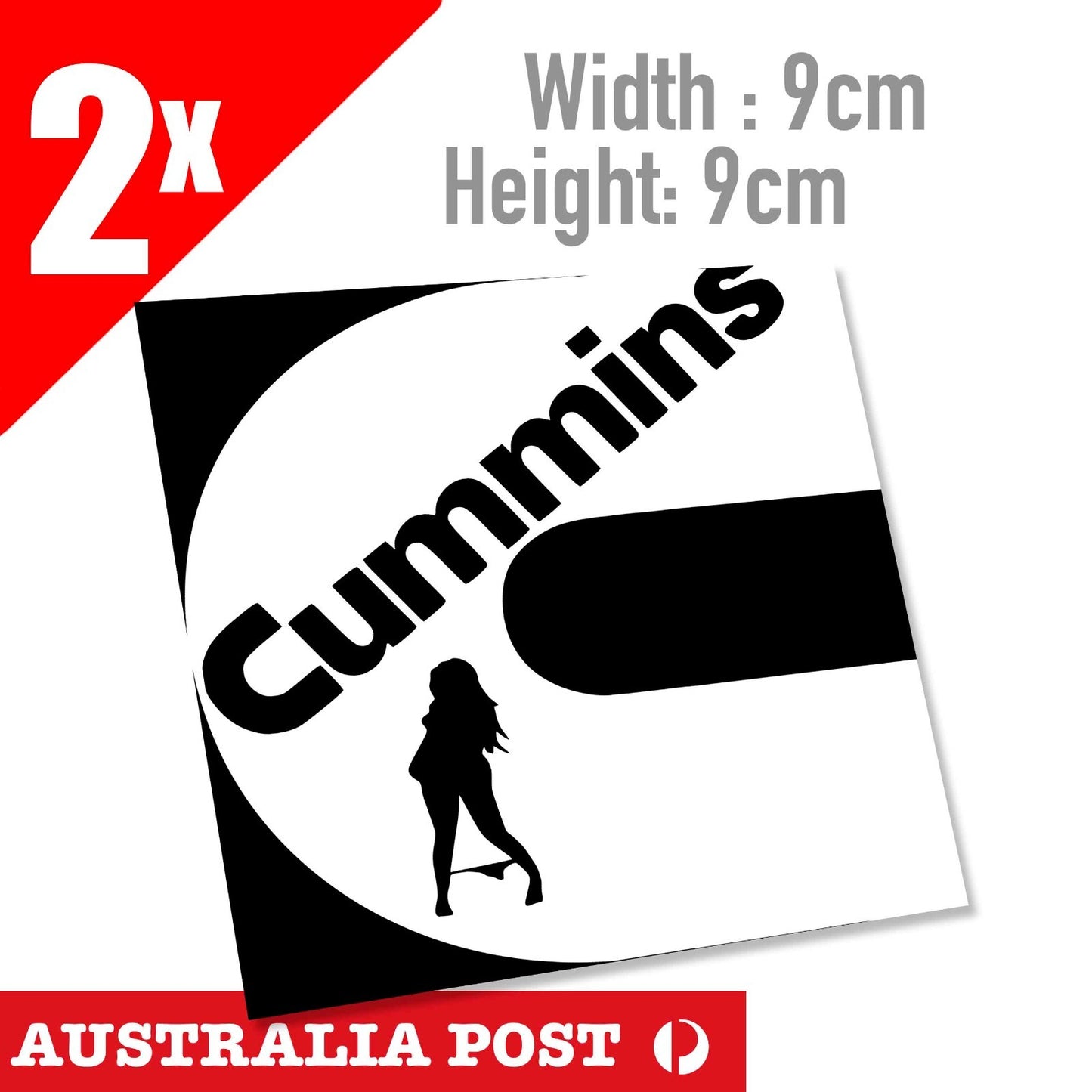 CUMMINS DISEL Engine Oil Panty Drop Sexy Pin Up Sticker