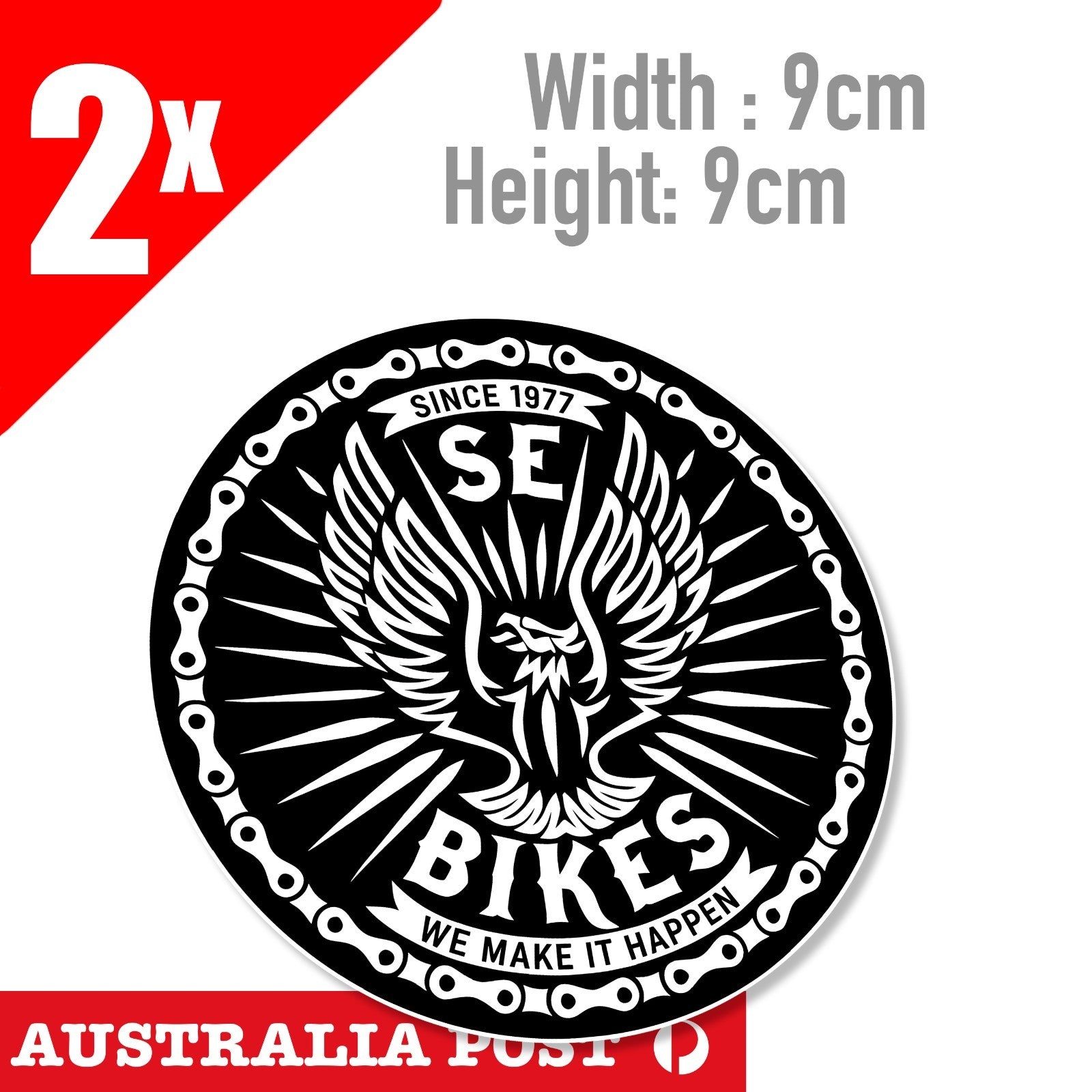 SE bikes 1977 Phoenix Round Decal Sticker Kit with Landing Gear BMX St ...