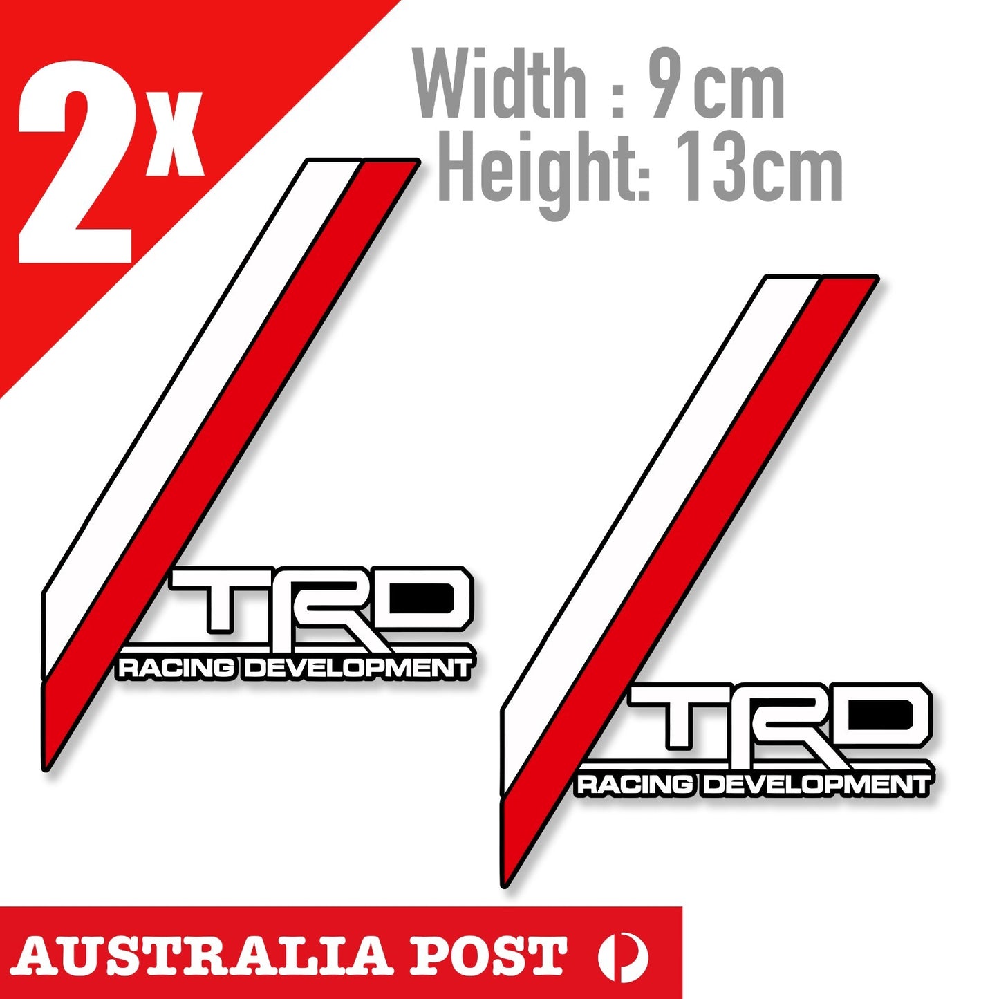 Toyota TRD Development Racing, Vintage Logo, Hilux, Off Road, 4x4, 4WD Stickers
