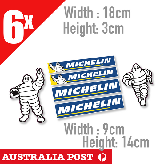 MICHELIN Man Tyre  Laptop , Car  Decal SET Sticker