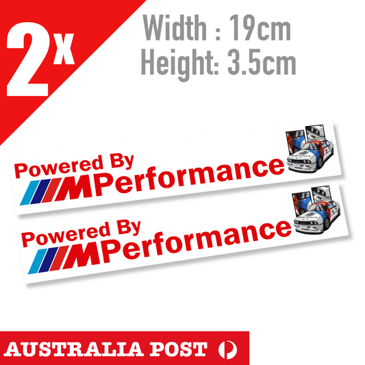 BMW PERFORMANCE M Banner Logo Decal  Stickers