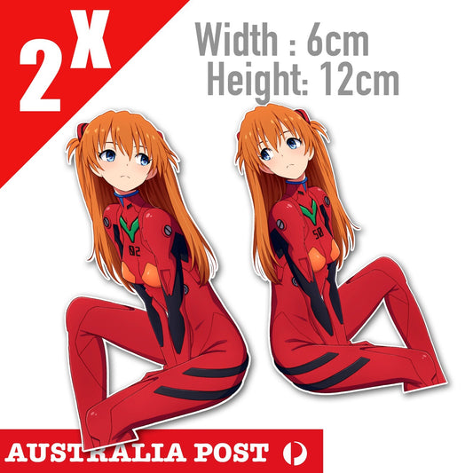 EVANGELION EVA Asuka Langley Soryu , Neon Genesis Evangelion JDM Sticker