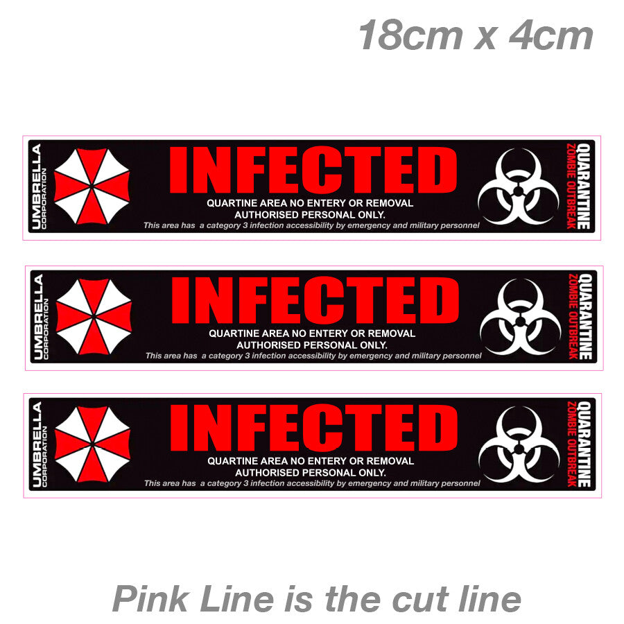 Umbrella Corporation INFECTED Resident Evil Slap Decal Sticker – Astro ...