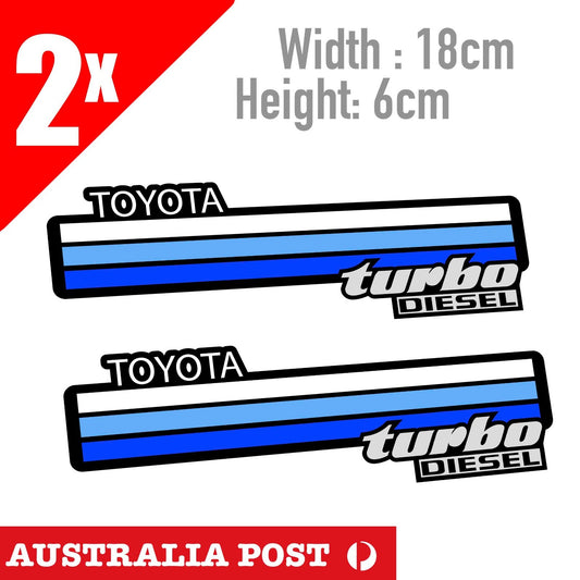 TOYOTA TRD Heritage Stripe Turbo Diesel Banner Sticker