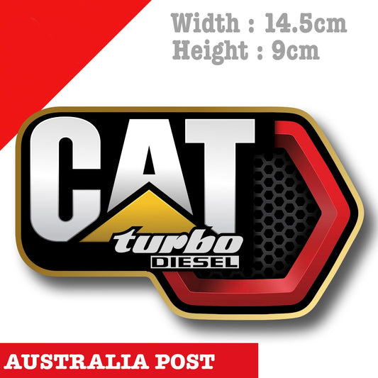Caterpillar Turbo Diesel  Vinyl Decal Sticker