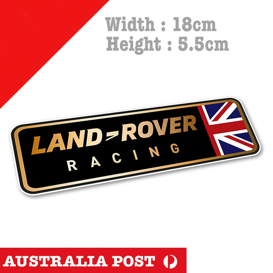 Land Rover  British Flag Racing Banner, Land Rover Sticker