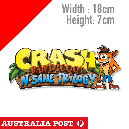Crash Bandicoot Fox - Video Game Decal Logo Sticker