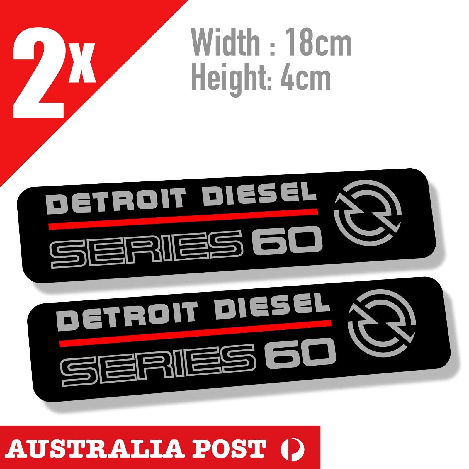 Detroit Diesel Power Series 60 , Engine Automotive Gas Oil Service  Car Stickers