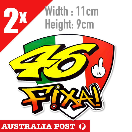 The Doctor 46 - Valentino Rossi's VR46 Italian Flag Sticker
