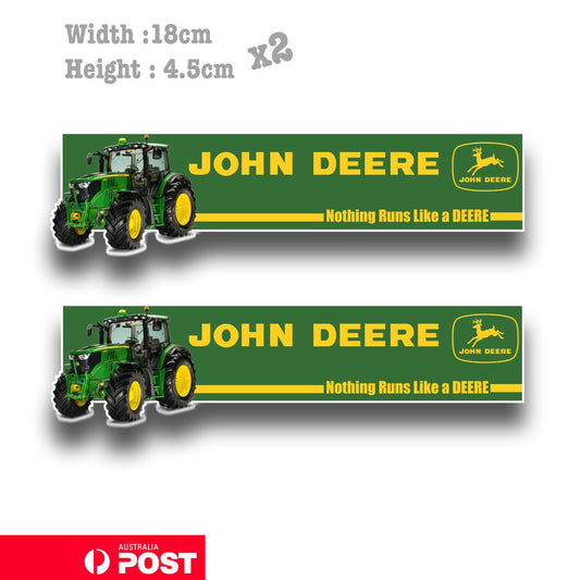 John Deere Tractor 6R 130 Logo 1956 Farming  Vinyl  Sticker 