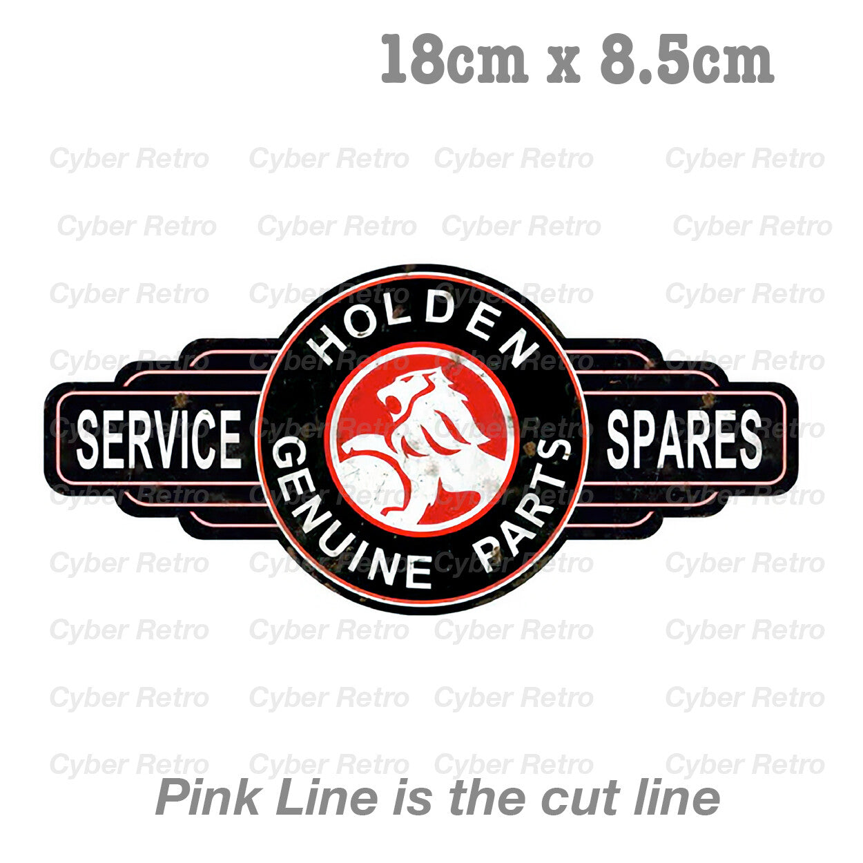 Holden Service Vintage Rusted Sign - HOLDEN logo Decal Sticker 