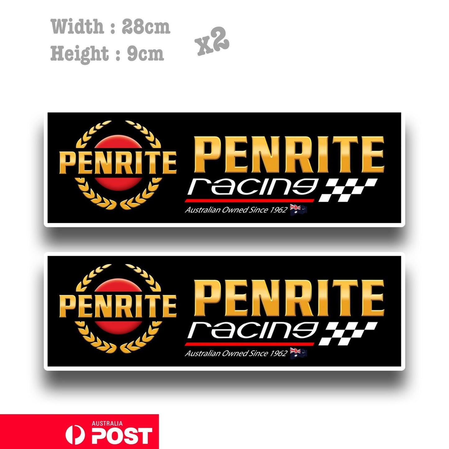 PENRITE Lubricant Racing Australia Banner Vinyl Stickers