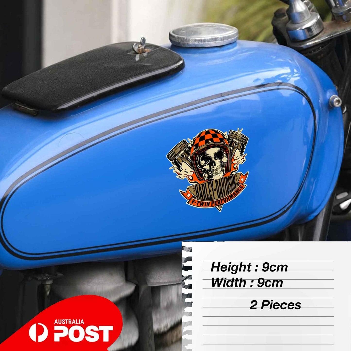 HARLEY Davidson Skull Head Sticker Motorcycle  Bike, Motorcycle, MotGp