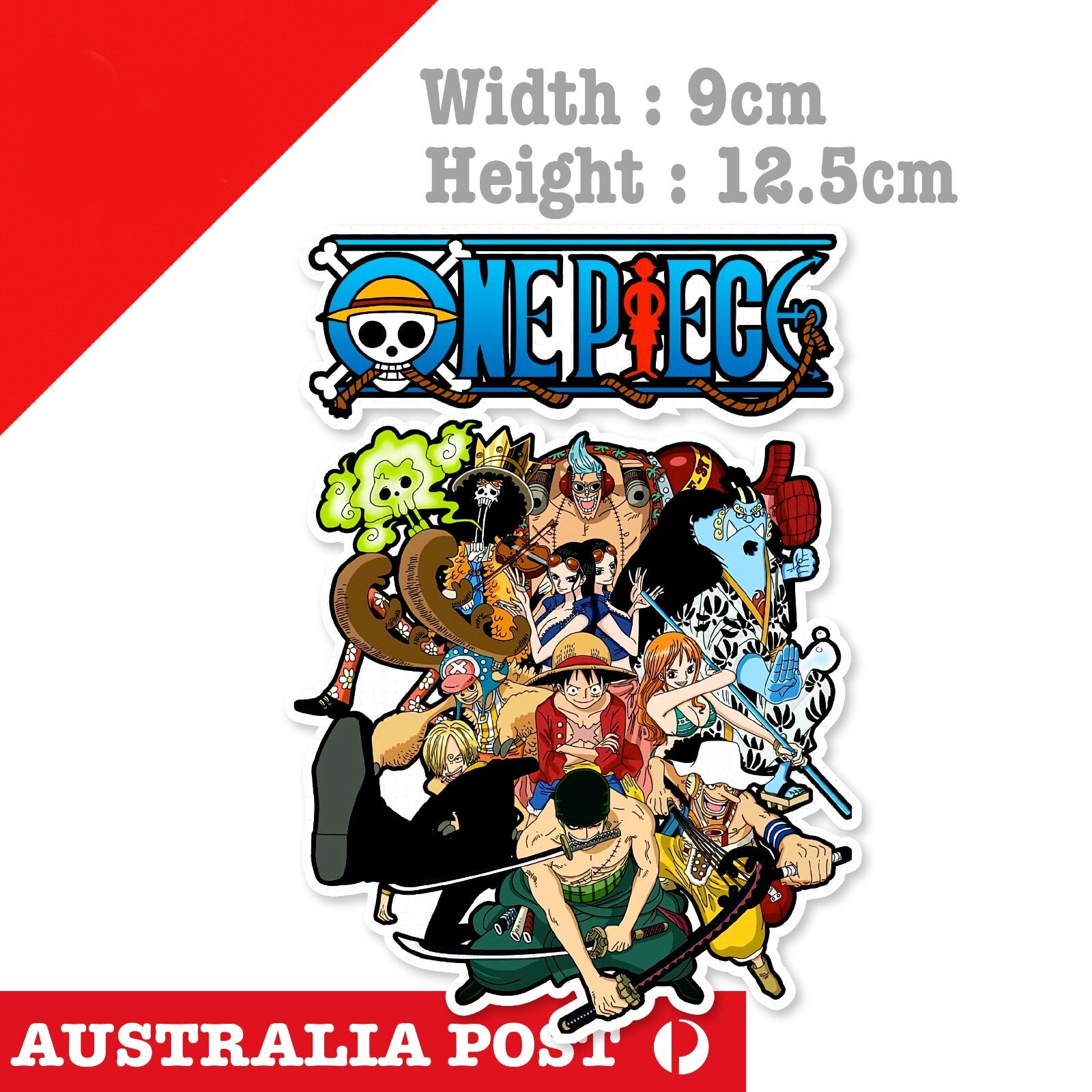 ONE PIECE Luffy D Pirate King Crew Sticker