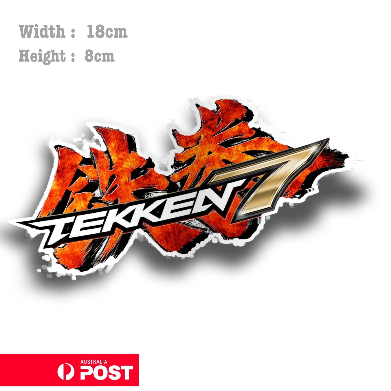 TAKEN 7 Fihting Game Logo  Window Logo Sticker