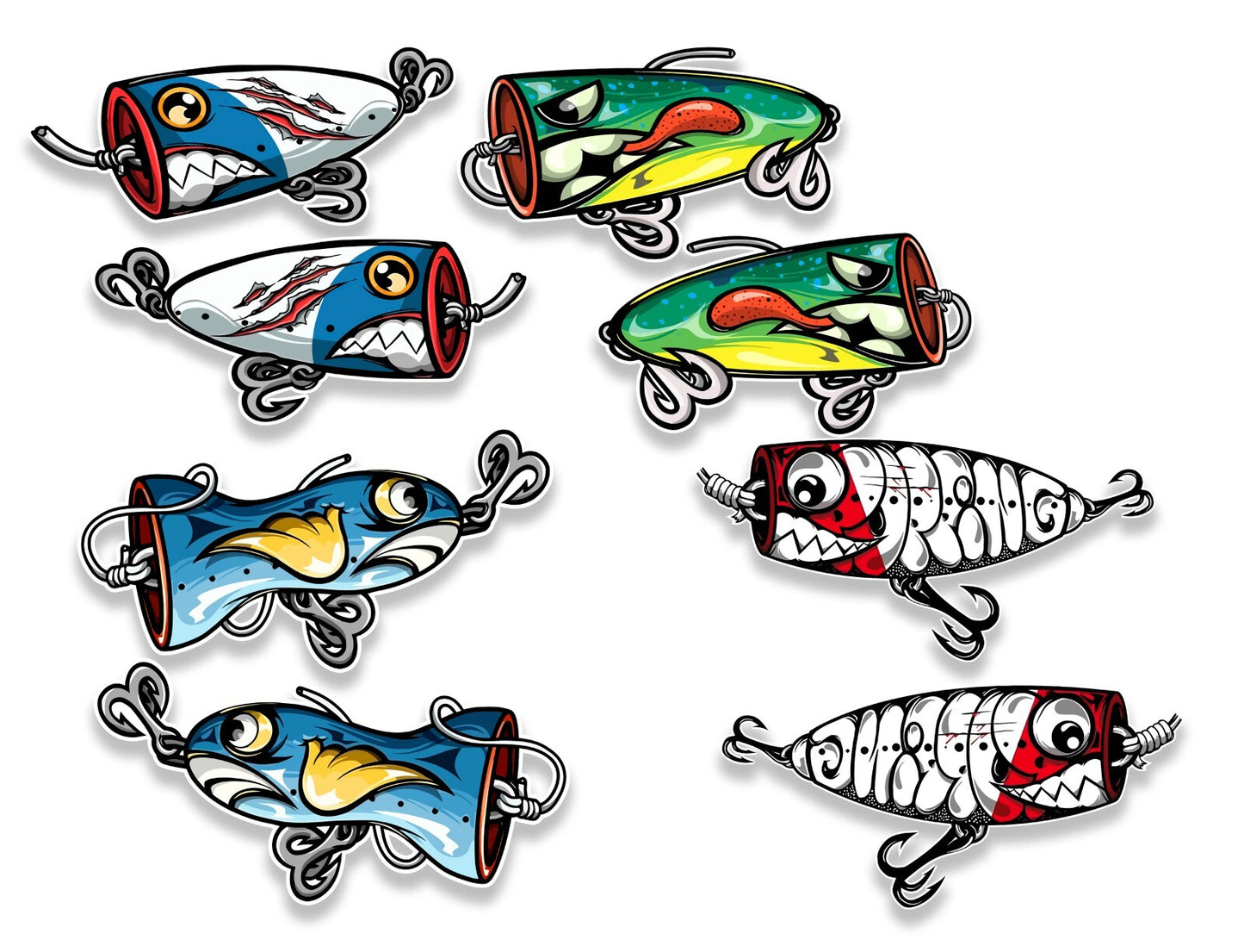 Fishing Lure JDM, Fishing Gear and Out Door Vinyl Stickers