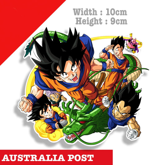 Dragon Ball Z Character, Goko, Majin Bu , Green Dragon  Stickers