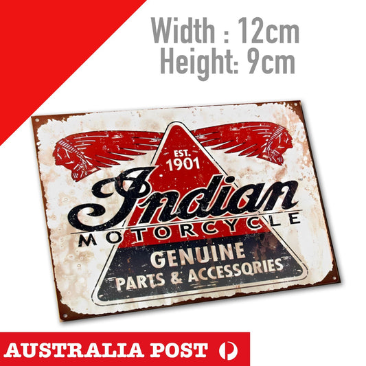 Indian Motorcycle Vinatge GENUINE Parts & Accessories Damaged, Rusted Sign Stick
