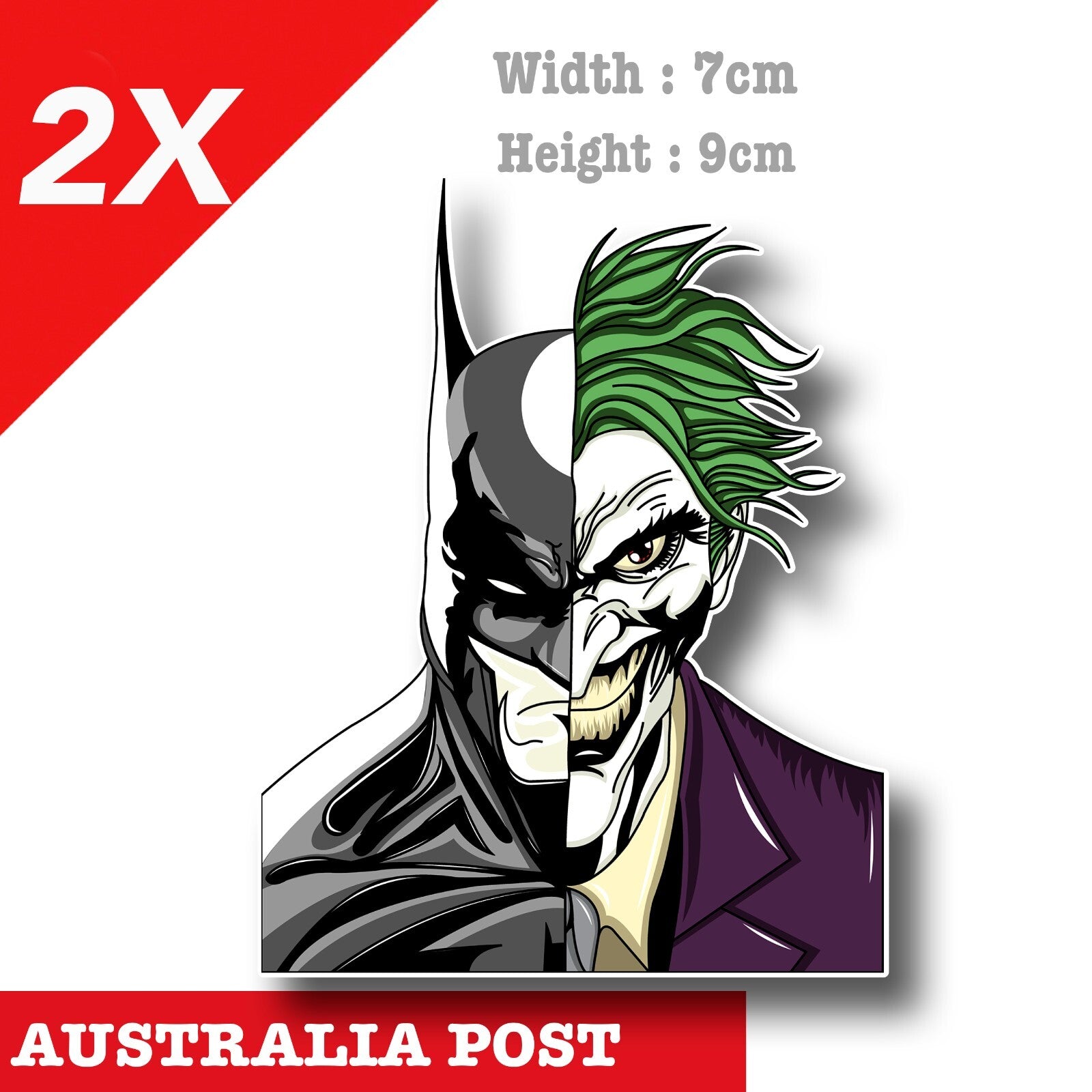 DC The Joker & Batman , Suicide Squad , Harley Quinn Decal Sticker