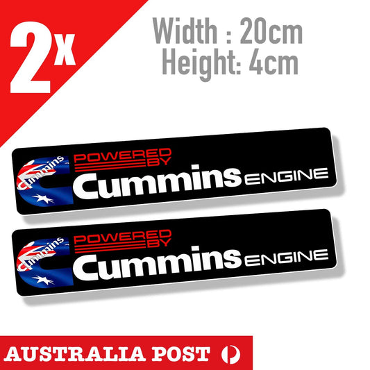 CUMMINS DISEL Engine Oil Banner AUSTRALIAN Flag Stickers