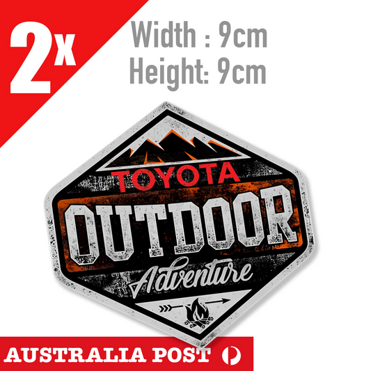TOYOTA Landcruiser Outdoor Adventure Car Mountain 4WD, 4X4,Off Road Sticker